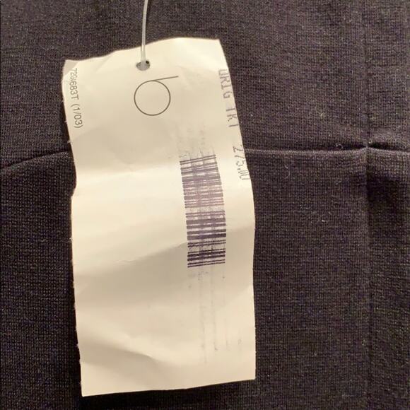 New Cynthia Steffe Size 8 RayonBlend Short Sleeve Little Black Knit Sheath Dress - Picture 5 of 7